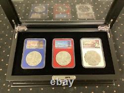 2016/2017 Mystery Mint $1 Silver Amer. Eagle Set-3 coins Phila & West Point
