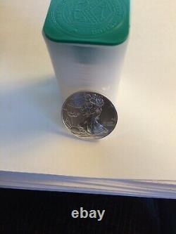 2016 American Silver Eagle 1 oz. 999 Fine Silver Dollar. $1 US Mint, Roll of 20