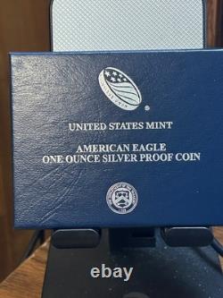 2016 PROOF American Silver Eagle-$1- Box & COA US Mint Bullion-Great Condition