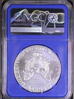 2016 (P) $1 American Silver Eagle NGC MS69 Struck At Philadelphia Mint Blue Core