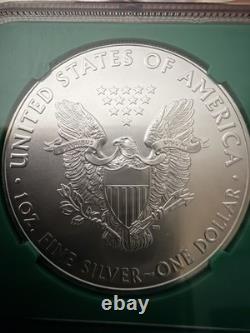 2016 P Silver Eagle NGC MS69 Green Core FROM US MINT SEALED BOX Philly Mint