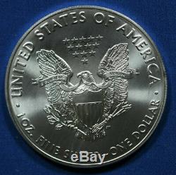 2016 Silver Eagle 1 oz 20 Roll $1 BU Lot of Bullion Coins U. S. Mint Tube