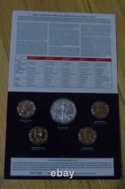 2016 United States US Mint Annual Uncirculated Dollar Coin Set 99% Silver Eagle