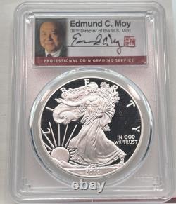 2016-W PCGS PR70DCAM $1 Silver Eagle Mint Director's FDOI 30th Anniversary 1/300