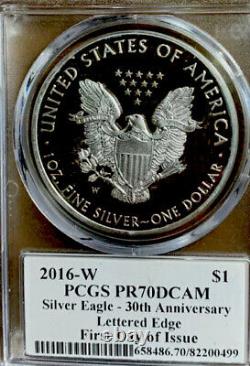 2016 W Pr70 Silver Eagle Not Hoard 30th Pcgs Original Mint Torch Cleveland Ixe