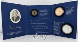 2016 W Proof ASE Ronald Reagan Chronicles Set With Rev PF R. R. Dollar & Commem