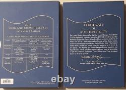 2016 W Proof ASE Ronald Reagan Chronicles Set With Rev PF R. R. Dollar & Commem