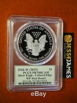 2016 W Proof Silver Eagle Pcgs Pr70 Cleveland From 2019 West Point Mint Hoard