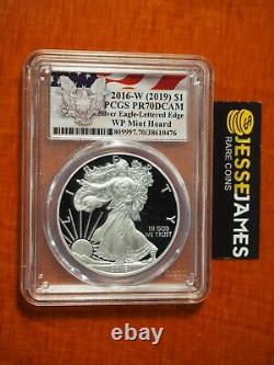 2016 W Proof Silver Eagle Pcgs Pr70 From 2019 West Point Mint Hoard Flag Label