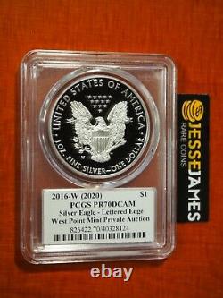2016 W Proof Silver Eagle Pcgs Pr70 Paul Balan From 2020 Wp Mint Private Auction