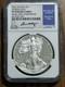 2016 W Silver Eagle Ngc Pf70ucam 30th Ann. Lettered Edge Moy Signed