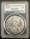 2016 W Silver Eagle Pcgs Sp70 Burnished Lettered Edge 30th Anniversary Amer Flg