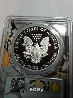 2016 W Silver Eagle (2019 West Point Mint Hoard) Lettered Edge PCGS PR70DCAM