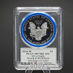 2016-W Silver Eagle Mercanti PCGS PR70DCAM Mint Engraver Series LOW POP