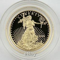 2016w $5.00 Proof Gold American Eagle Original Mint Packaging $224.88