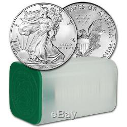 2017 American Silver Eagle (1 oz) $1 1 Roll Twenty 20 BU Coins in Mint Tube