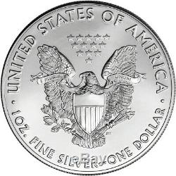 2017 American Silver Eagle (1 oz) $1 1 Roll Twenty 20 BU Coins in Mint Tube