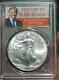 2017 Donald J Trump Silver Eagle $1 First Day Of Issue #1 Of 2000! Pcgs Ms69