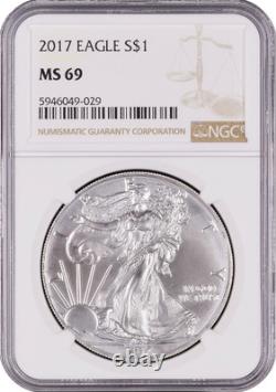 2017 Eagle S$1 MS69 NGC 5946049-029