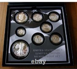 2017 Limited Edition Silver Proof Set US Mint 8 Coins American Silver Eagle COA