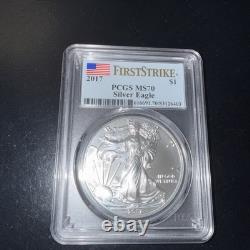 2017 PCGS MS70 American Silver Eagle First Strike Graded & Fast Shipping