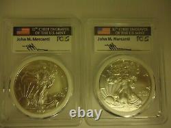 2017-(P) American Silver Eagle MS70 MERCANTI Mint Engraver Series PCGS