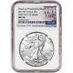 2017 (p) American Silver Eagle Ngc Ms70 First Day Issue 225th Label