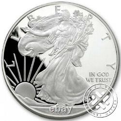 2017 S & W $1 1oz Proof Silver Eagle Pcgs Pr70 Dcam First Strike 2 Coins Lot