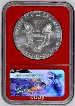 2017 Silver Eagle 3-Coin Set in Red, White and Blue Core Holders ER