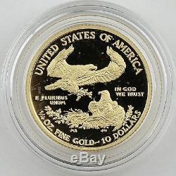 2017-W $10 Gold American Eagle One-Quarter Ounce Proof Coin with Mint Case & COA