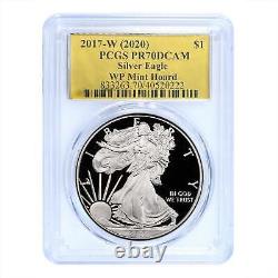 2017-W (2020) American Silver Eagle WP Mint Hoard PCGS PR70DCAM Gold Label