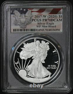 2017 W (2020) Proof Silver Eagle PCGS PR 70 DCAM West Point Mint Hoard ASE