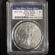 2017 (w) American Silver Eagle Pcgs Graded Ms70 1st Strike Label