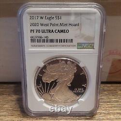 2017 W Silver Eagle 2020 West Point Mint Hoard NGC PF 70 Ultra Cameo