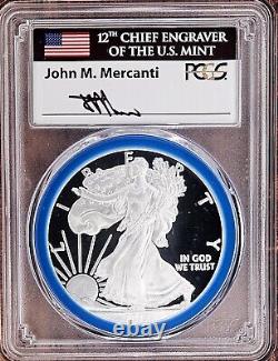 2017-W Silver Eagle PCGS PR70 Mint Engravers Series Mercanti POP 117 B-4