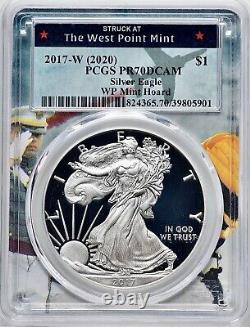 2017-W West Point Mint Hoard (2020) Silver Eagle WP Frame Holder PCGS PR70 DCAM