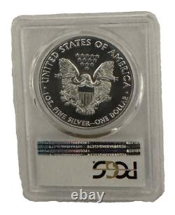 2017 (s) Silver Eagle Pcgs Ms70 Struck At San Francisco Mint Bridge Label