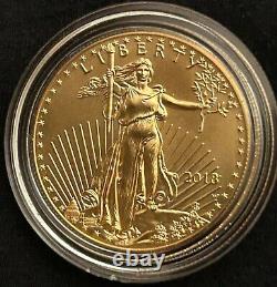 2018W American Eagle One Ounce Gold Coin U. S. Mint Certified withBox & C. O. A