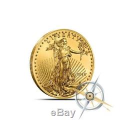 2018 1/10 oz Gold American Eagle Coin $5 Gem BU Fresh From Mint Rolls