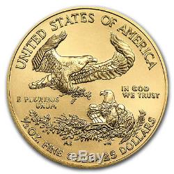 2018 1/2 oz Gold American Eagle BU (withU. S. Mint Box) SKU#152744