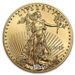 2018 1/4 oz Gold American Eagle BU (withU. S. Mint Box) SKU#152745