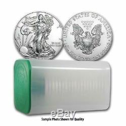 2018 1 OZ. SILVER AMERICAN EAGLE. 999 PURE SILVER LOT of 20 US TREASURY TUBE