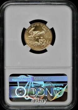 2018 Gold Eagle $10.00 NGC MS69 Mint Error Obv. Struck Thru Signed Mike Castle