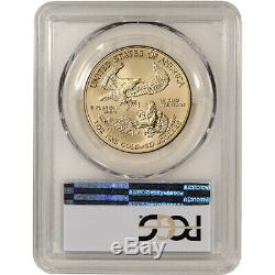 2018-W American Gold Eagle Burnished 1 oz $50 PCGS SP70 First Day WP Mint Label