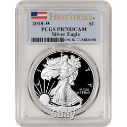 2018 W American Silver Eagle Proof PCGS PR70 DCAM First Strike