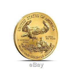 2019 1/4 oz $10 American Gold Eagle Coin Gem BU Fresh From Mint Rolls