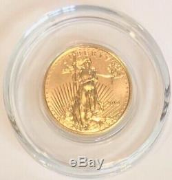 2019 American Gold Eagle 1/10 oz $5 BU From US Mint Brand New In Coin Capsule