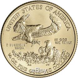 2019 American Gold Eagle 1/4 oz $10 BU coin in U. S. Mint Gift Box