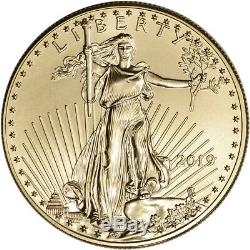 2019 American Gold Eagle 1 oz $50 BU coin in U. S. Mint Gift Box