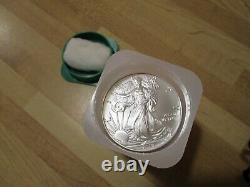 2019 American Silver Eagle Us Mint Roll / 20 Bu 1 Oz Coins